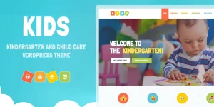 Kids is a kindergarten WordPress theme that can be used for preschool and day care institutions