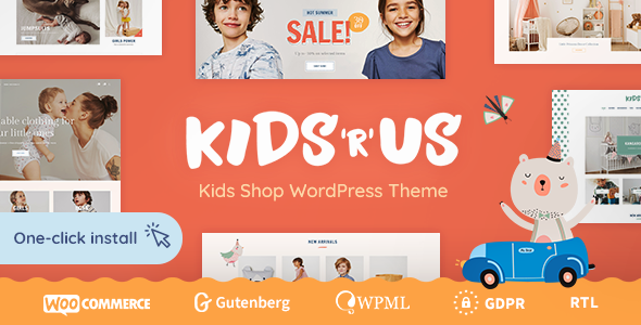 Elevate your kids' online store with Kids R Us Theme. Vibrant