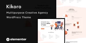 Kikoro is a Creative Digital Agency Agency WordPress Theme. It's built for web design