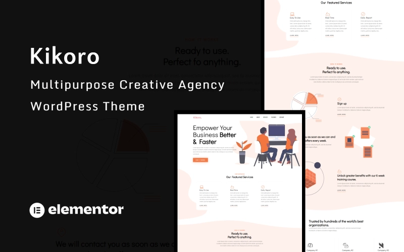 Kikoro is a Creative Digital Agency Agency WordPress Theme. It's built for web design