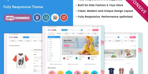 Discover Kinderia - The Mega Kids Fashion Store WooCommerce Theme! Perfect for vibrant online stores