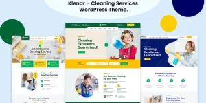 Klenar – Cleaning Services WordPress Theme for cleaning website such as Labor services