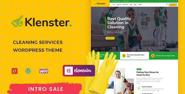 Introducing the Klenster: Cleaning Services WordPress Theme If you're in the cleaning business and looking for a way to make a sparkling first impression