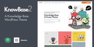 KnowBase – A premium easy-to-use WordPress theme for free bbPress plugin. It comes with a clean and modern functional design