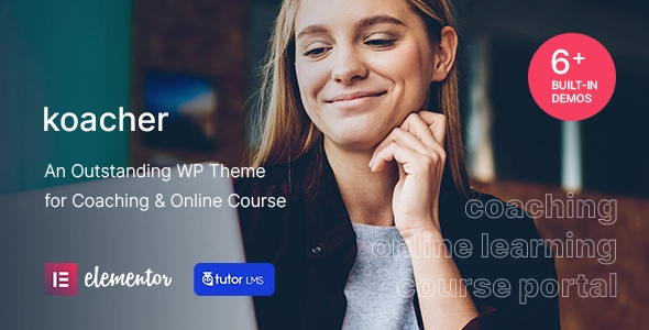 Koacher is an exquisite WordPress theme intended for creating an personal online education and coaching website. Embracing flexible page builders