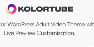 Full Color WordPress Adult Video Theme with Live Preview Customization.