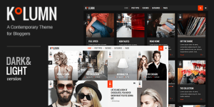 Kolumn: A Contemporary Theme for Bloggers Kolumn is the ultimate contemporary theme designed specifically for bloggers who want to make a striking impression. Whether you're a fashion guru