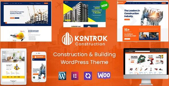 Elevate your construction website with Kontruk - a powerful