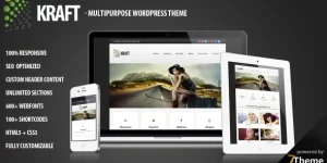 Kraft is a modern professional responsive and flexible business WordPress theme