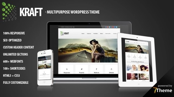 Kraft is a modern professional responsive and flexible business WordPress theme