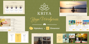 Kriya is a Yoga and Spiritual Wellness WordPress theme. Create websites for Yoga trainer