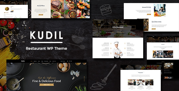 Discover Kudil - WP Restaurant Theme on Bevaultx. Perfect for showcasing your restaurant with features like online reservations  beautiful menu displays.