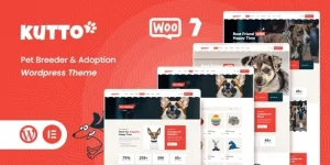 Kutto – Pet Breeder  Adoption WordPress theme is a high-quality theme with a unique style and clean code. You can use it for multipurpose like Dog breeders