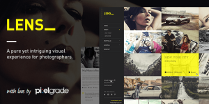 LENS is a surprising premium WordPress theme aimed at photographers in need of a solution that focuses on what matters most to them: their work. Every feature was carefully chosen and designed to ease the way to that perfect photography portfolio website. Packed with a stunning yet minimal