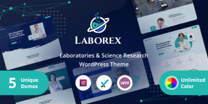 Laborex - Laboratory Research WordPress Theme Hey there