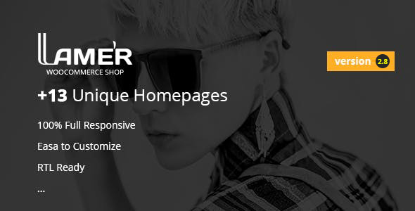 Lame’r Fashion . It is a minimal Apparel Store with emphasis on simple layout which is fashioned today. The template is available in our one-click demo importer. This means that you will have any layout up and ready in less than 5 minutes. To see the importer in live-action