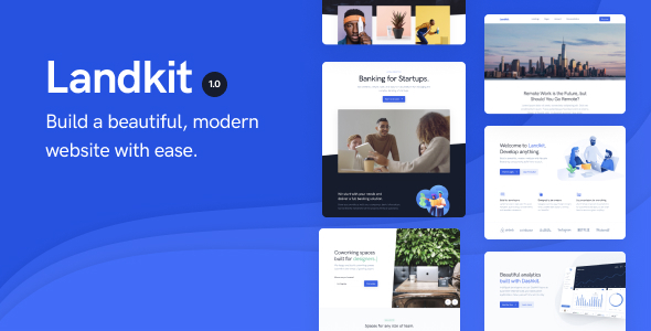 Discover Landkit Multipurpose WordPress Theme—ideal for startups