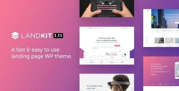 Landkit: Easy-to-use WordPress landing page theme with Hybrid Composer