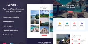 Laveria – Tour and Travel Agency WordPress Theme Designed for travel agencies