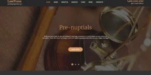 A law firm WordPress theme like this make it easier to create a modern