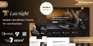 LawSight is a clean and modern Law Business design. You can use it for any kind website like law firm