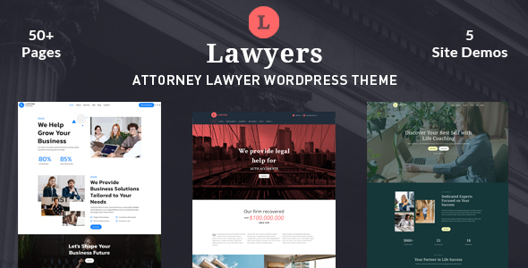 Elevate your legal services with the Lawyers WordPress theme. Modern