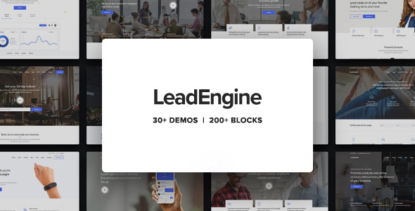 The LeadEngine - Multi-Purpose WordPress Theme with Page Builder is a robust solution designed for WordPress fanatics and developers seeking versatility and power in one package. This highly customizable theme comes from ThemeForest