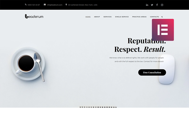 Leaderum is a premium top-notch WordPress theme