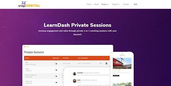 Adds Custom messaging system to LearnDash. Through this add-on group