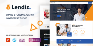 Lendiz is a stylish fresh Loan and funding agency WordPress theme. It’s best suited for loan and funding agencies