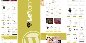 Letam WordPress Theme is a modern fully responsive Multi page WordPress Theme made for jewelry and watches theme is a beautiful and modern WordPress theme designed for Jewelry stores and craftsmen. It was inspired by best works of both mainstream and indie Jewelry manufacturers and created regarding all important contemporary…