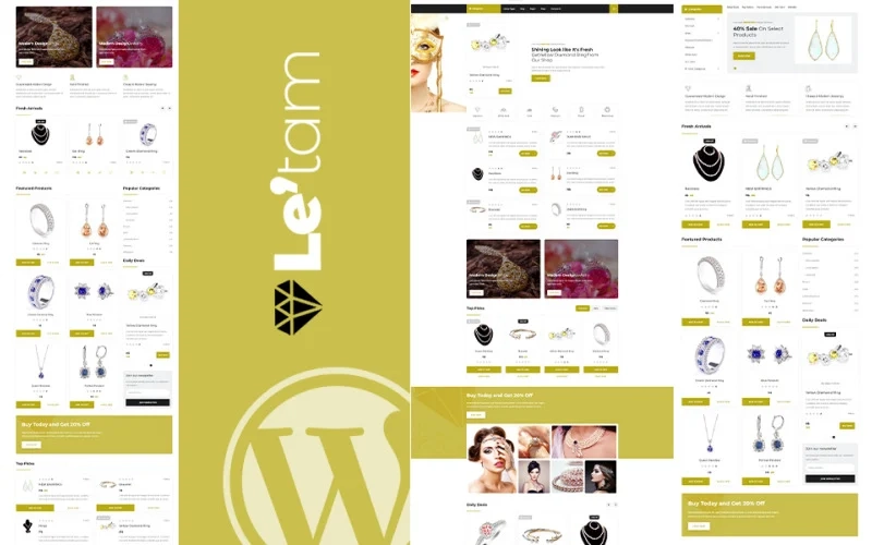 Letam WordPress Theme is a modern fully responsive Multi page WordPress Theme made for jewelry and watches theme is a beautiful and modern WordPress theme designed for Jewelry stores and craftsmen. It was inspired by best works of both mainstream and indie Jewelry manufacturers and created regarding all important contemporary…