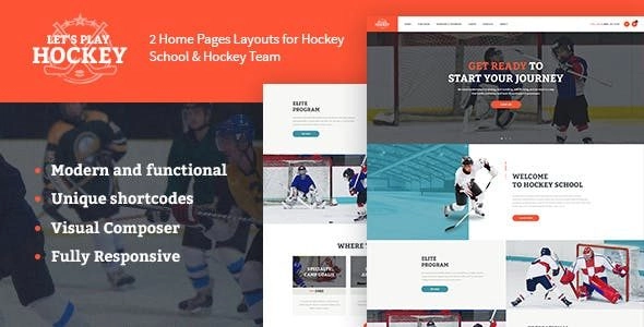 Discover Let's Play - a versatile Hockey School  Sports WordPress Theme ideal for hockey teams