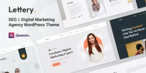 Elevate your online presence with Lettery – a versatile Digital Marketing Agency WordPress Theme. Perfect for agencies and portfolios