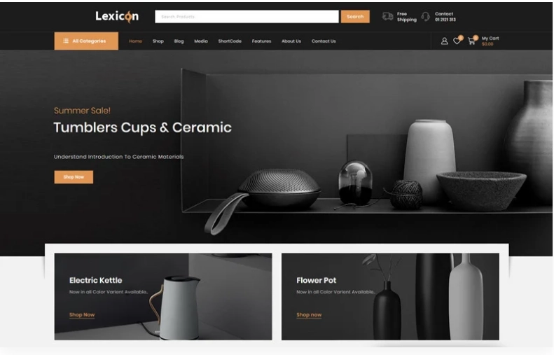 Discover Lexicon – a modern WooCommerce theme designed for art and gallery shops. With stunning typography