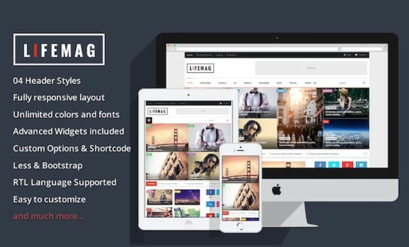 Lifemag is a simple yet elegant