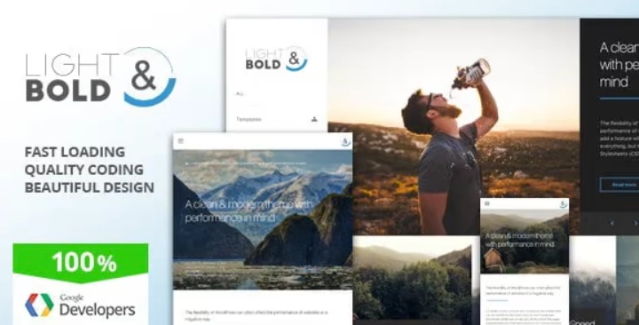 Light  Bold - Speed-Focused WordPress Theme | Corporate