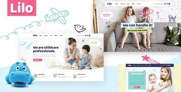 Lilo: A Babysitting and Child Care WordPress Theme Introducing Lilo