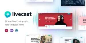 Livecast is a full toolkit(theme) to create a podcast/audio website with ease. It will help you launch your personal podcast in a beat! The theme includes a lot of practical podcast features and elements ideal for the podcasting industry. Livecast comes with a powerful audio player as well as the…