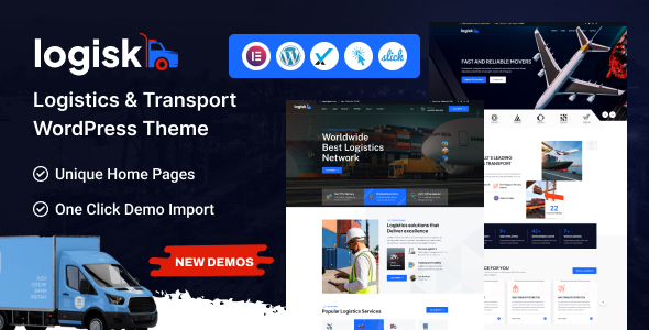 Logisk Transport  Logistics Service WordPress Theme Looking for an efficient and stylish theme for your logistics and transportation business? Meet the Logisk Transport  Logistics Service WordPress Theme! This powerful theme is thoughtfully designed to cater to the specific needs of transport and logistics companies. With a sleek and…