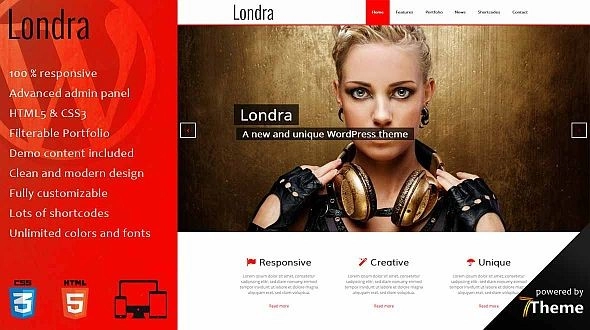 Londra is a modern professional responsive and flexible WordPress theme