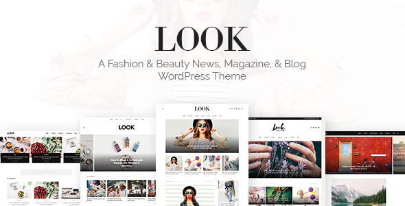 Elevate your fashion and beauty blog with Look - a sleek