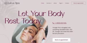 Discover Lotus Spa – the ultimate WordPress theme for salons and wellness centers! Featuring the MotoPress Appointment Booking plugin