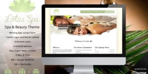 Lotus is a beauty WordPress theme geared to the Health  Wellness community. It will also give you a great portfolio option to work with and it’s very powerful for spa