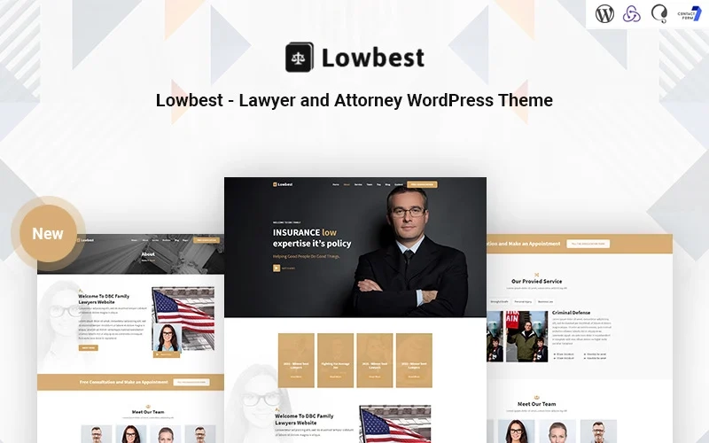 Lowbest Is the best Lawyer and Attorney WordPress Theme. We created the theme for law firms