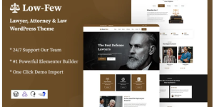 Discover Lowfew - a premium Lawyer and Attorney Responsive WordPress Theme designed for legal professionals. With its sleek design