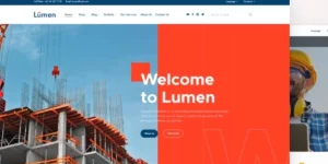 Lumen specially designed for architecture and construction companies. Showcase your services and portfolio with the themes exceptional visual style.