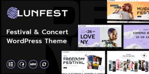 Rock your event business with Lunfest – the ultimate festival  concert WordPress theme. Easily manage events