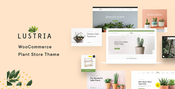 Lustria is an attractive and neat WordPress theme created for gardening and houseplants by G5Theme who is the author at level 11 on Envato. With full WooCommerce compatibility