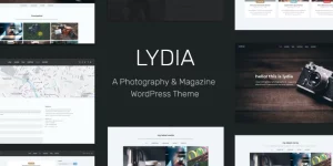 Lydia is a flat and responsive WordPress Theme with a clean and professional design which will be a great solution for your business